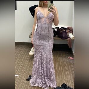 Dusty/light purple prom dress size 1